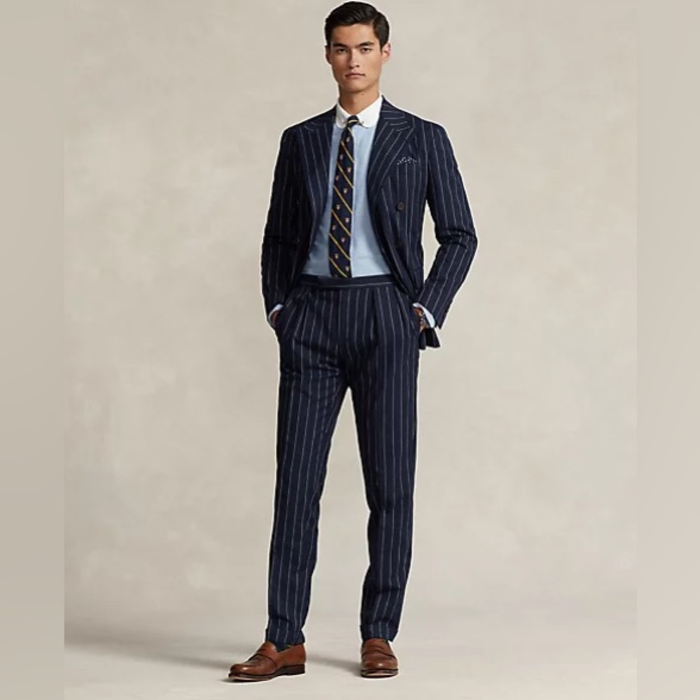 ‼️BRAND NEW, NEVER WORN‼️ Tommy Hilfiger Wide Pinstripe 100% Wool Suit